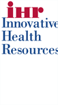 Mobile Screenshot of innovativehealthresources.net